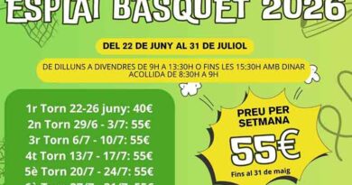 L’Esplai Bàsquet és un projecte de joc i entreteniment per a nois i noies durant els dies de vacances escolars.